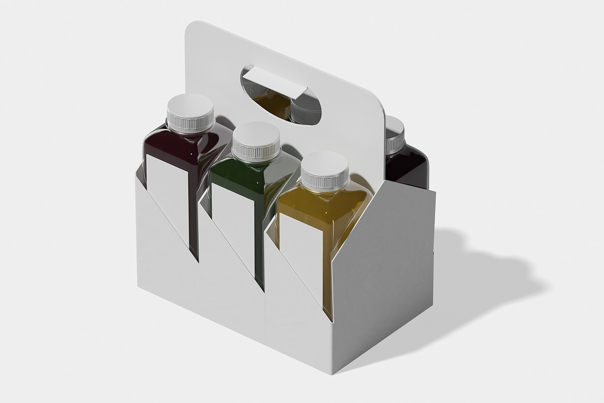 Takeaway Juice Bottle Mockup, a Packaging Mockup by Unerispace (Photo 3 of 5)