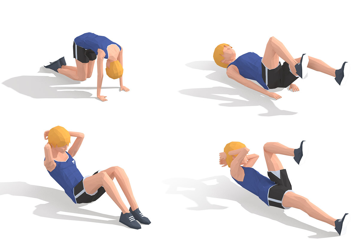 Exercise Animations Bundle Woman, a Characters & Person 3D Model by Daniel Mikulik (Photo 4 of 14)