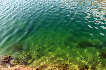 High Angle View of the Rocks & Water, a Nature Photo by shahsoft