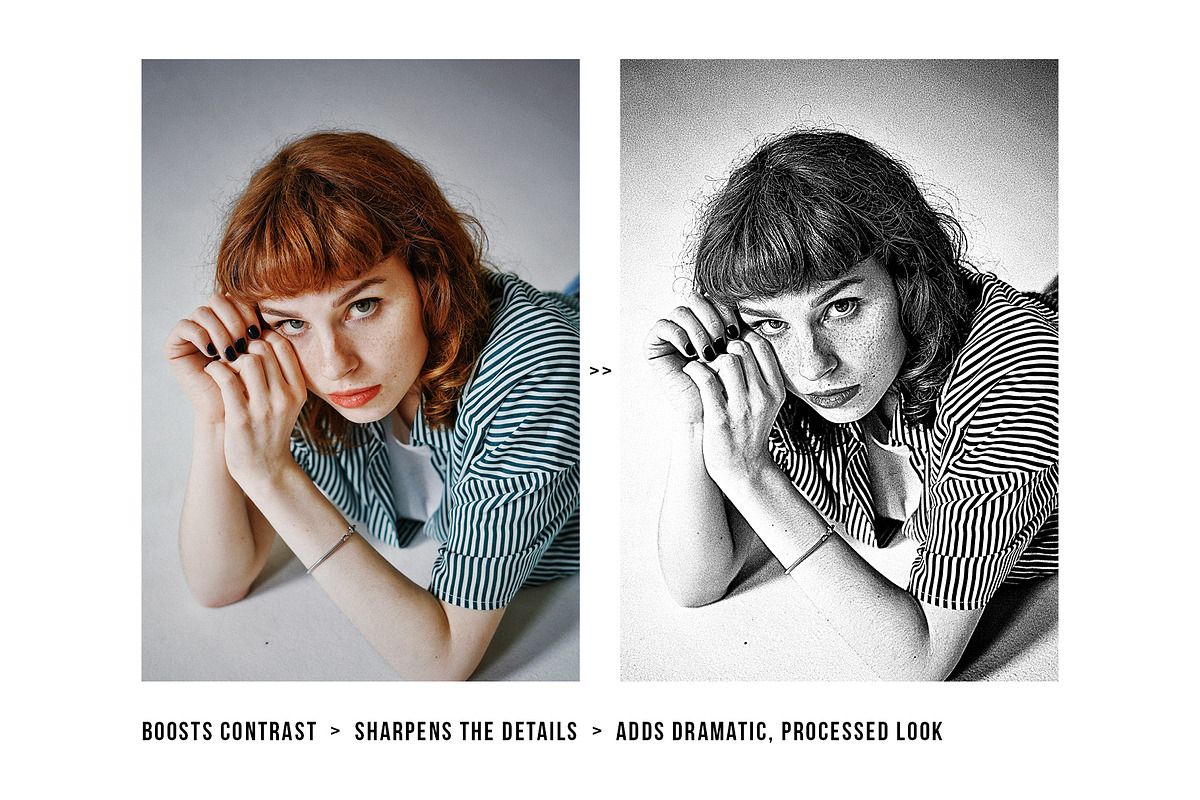 Dramatic BW Portrait PSD Effect, a Templates & Theme by velvetmade.designs (Photo 9 of 10)
