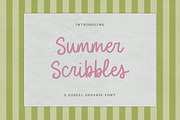 Summer Scribbles Organic Font, a Handwritten Font by The Creative Bix (Thumbnail 1 of 8)