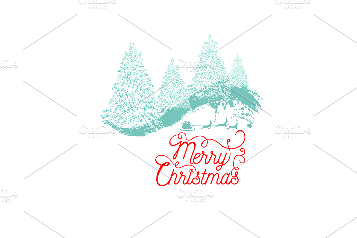 Merry Christmas Text , Merry, an Object Illustration by Nenahliadava Design