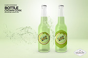 Clear Bottle with Crown Cork Mockup, a Cups & Container Mockup by INCDesign (Thumbnail 5 of 9)