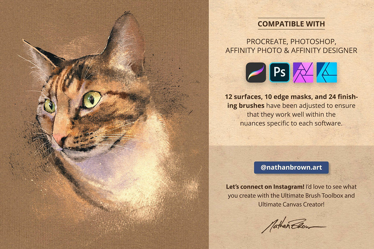 Ultimate Canvas Creator – Dry Media, a Brush Add-On by Nathan Brown (Photo 11 of 14)