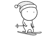 Sports icons, such as skiing and ska, an Icon by JK comics (Thumbnail 5 of 5)