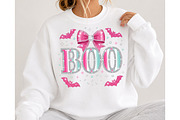 Pink Boo Halloween PNG, a Seasonal Illustration by DreamCafeArt (Thumbnail 4 of 7)
