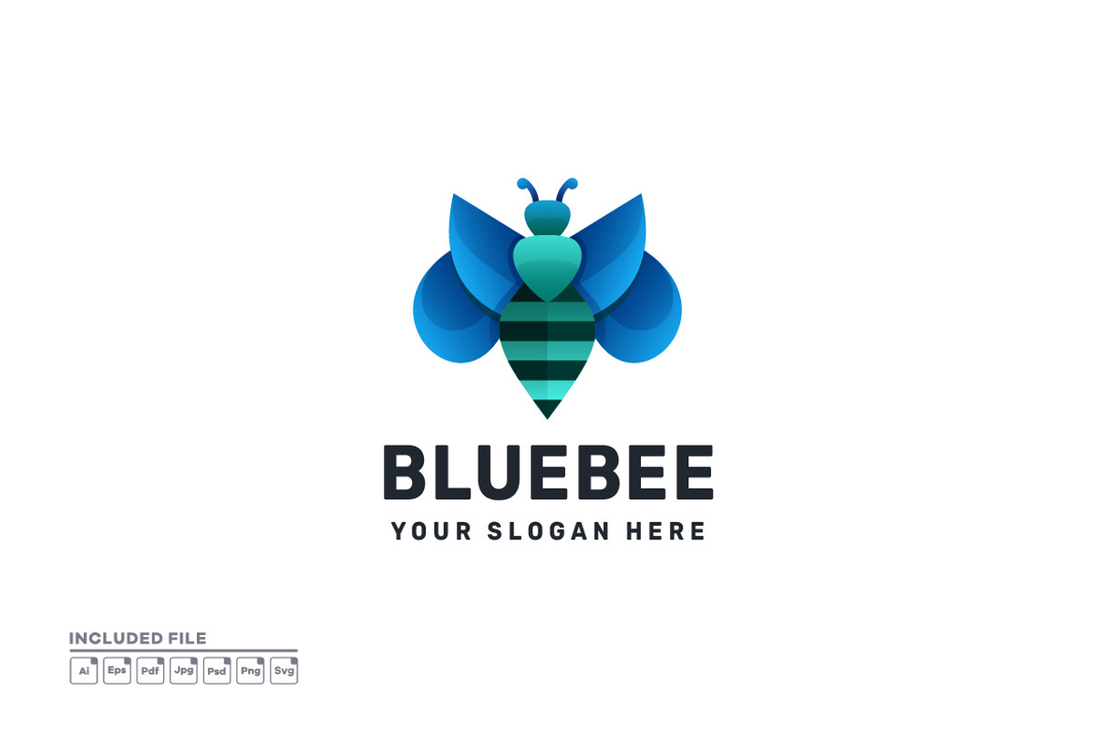Bee Gradient Colorful Vector Logo, a Branding & Logo Template by yuanesei