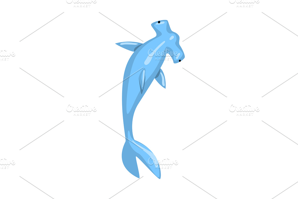 Hammerhead Shark, Marine Life, an Animal Illustration by TopVectors