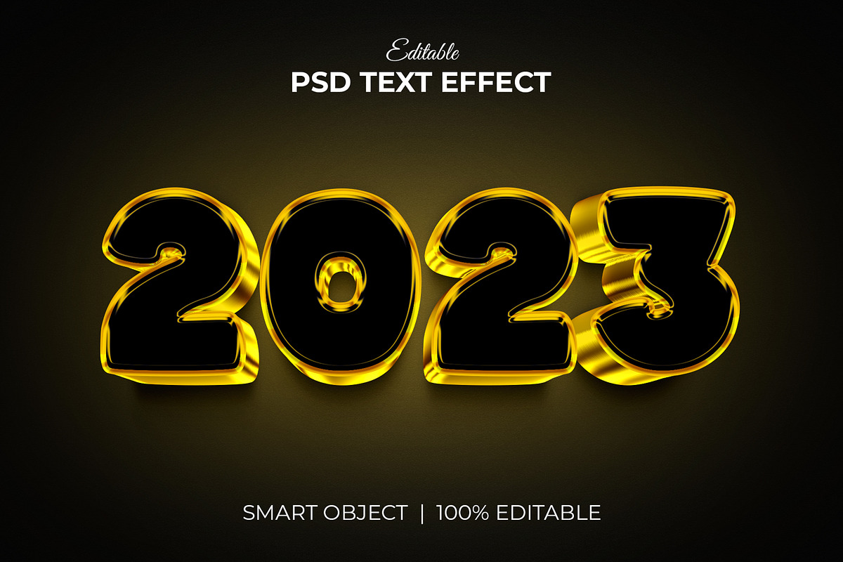 2023 New Year 3d text effect Bundle, a Layer Style Add-On by Mondols Graphic (Photo 6 of 11)