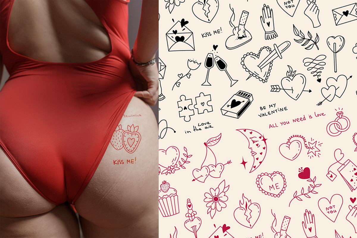 True Love flash tattoo clipart, a Decorative Illustration by Chaka_32 (Photo 4 of 7)