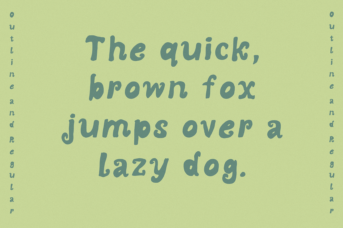 Green Sea Whimsy Quirky Duo Font, a Handwritten Font by Ashiya Pixel (Photo 3 of 9)