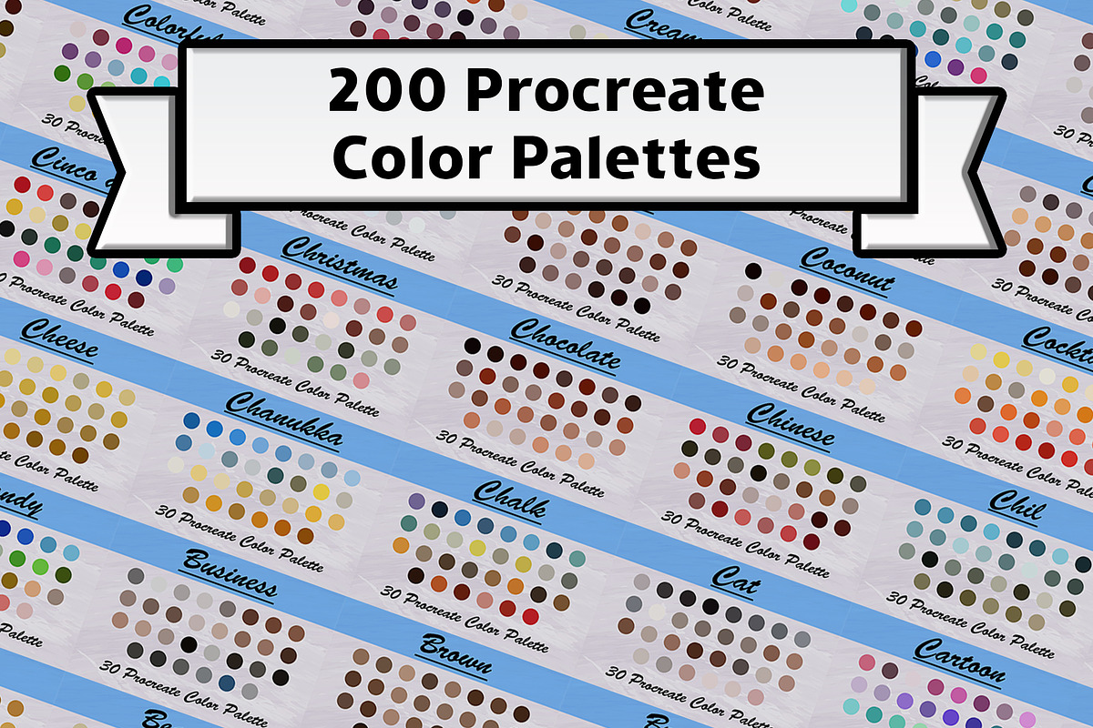 Procreate color palette collection, a Palette Add-On by TiveCreate (Photo 1 of 8)