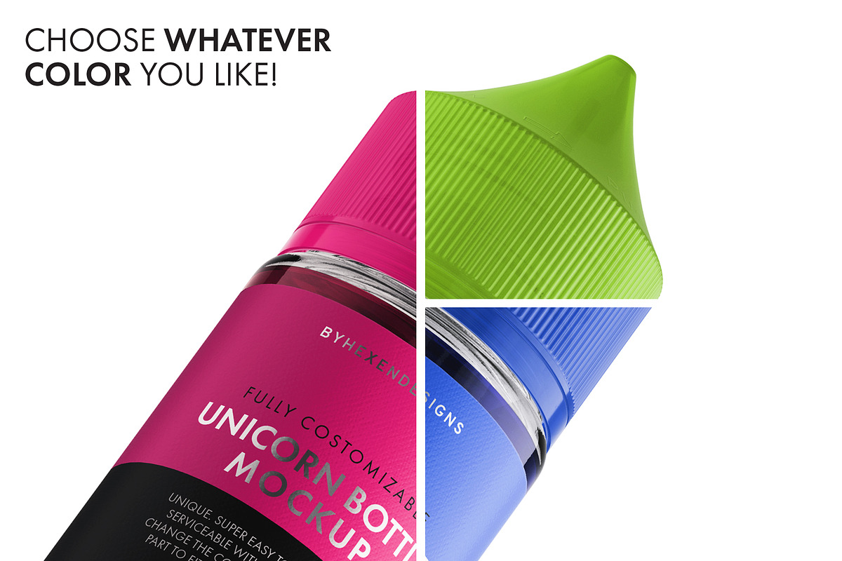 Unicorn Bottle Mockup, a Product Mockup by HexenDesigns (Photo 3 of 11)