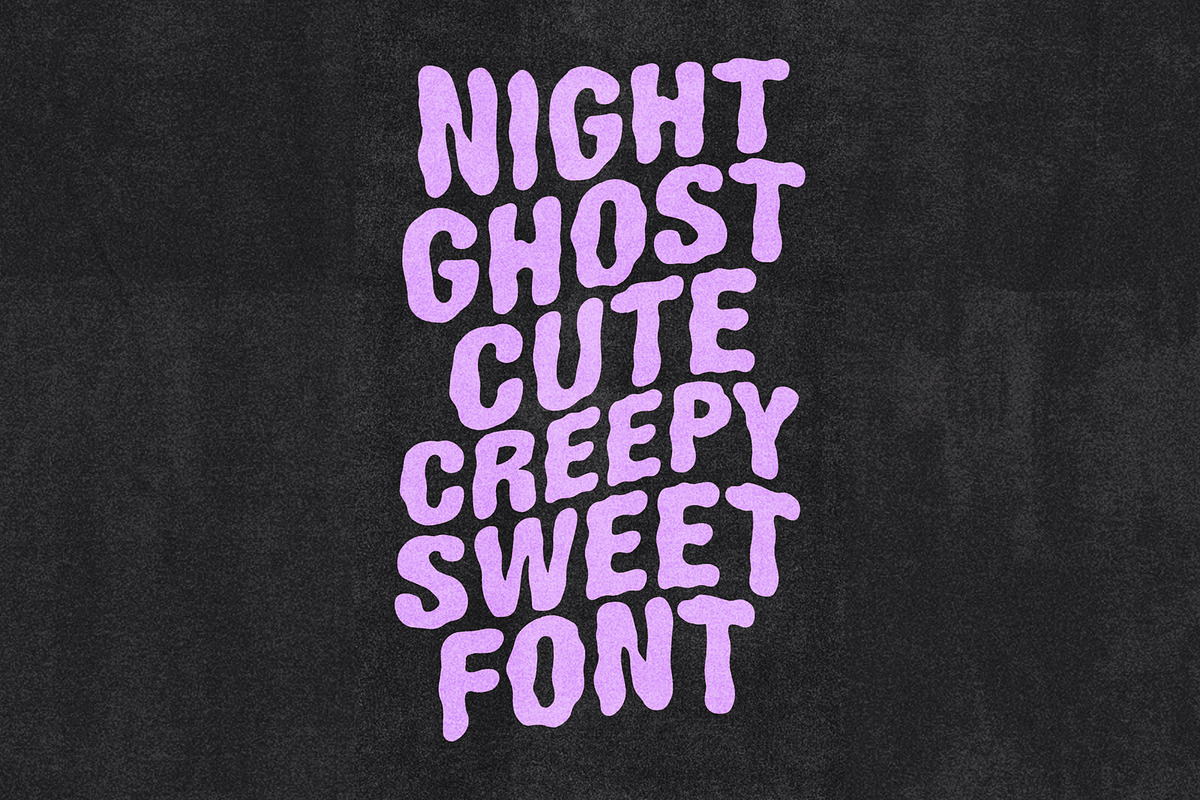 Night Ghost halloween font, a Handwritten Font by supfonts (Photo 6 of 10)