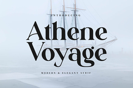 Athene Voyage - Stylish Serif Font, a Serif Font by Aqeel_Art