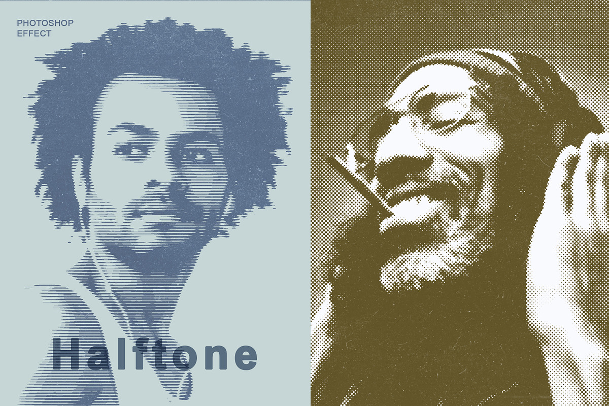 Vintage Halftone Portrait Effect, an Action Add-On by liptouse (Photo 1 of 6)