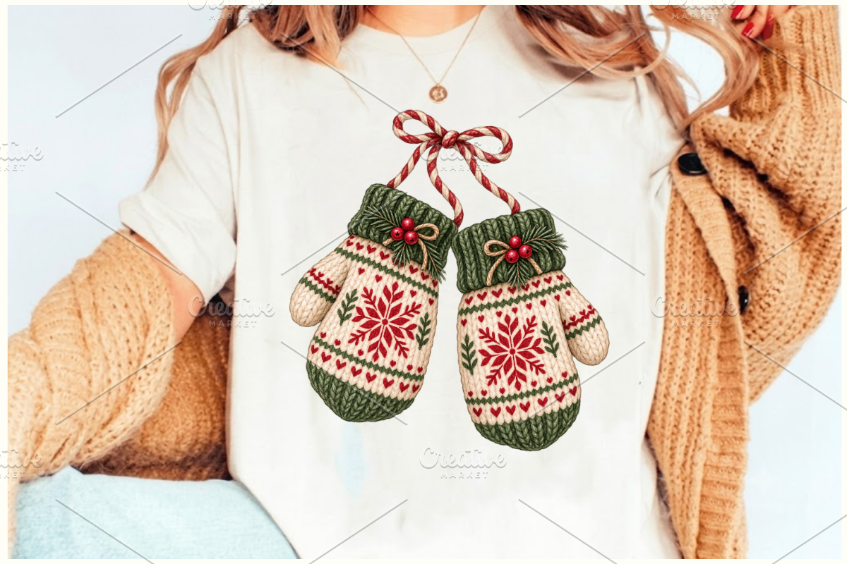Cute Christmas Decor Cliparts Vol-2, a Seasonal Illustration by Ink Gallery (Photo 7 of 9)