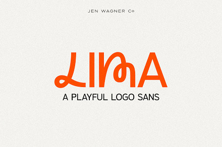 Lima | A Strong & Playful Logo Sans, a Sans Serif Font by Jen Wagner Co