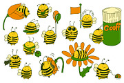 Cartoon bumblebees characters, an Illustration by Red_cat (Thumbnail 9 of 10)
