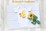 Gnome-Sunflower Watercolor, a Decorative Illustration by Apixsala (Thumbnail 6 of 7)