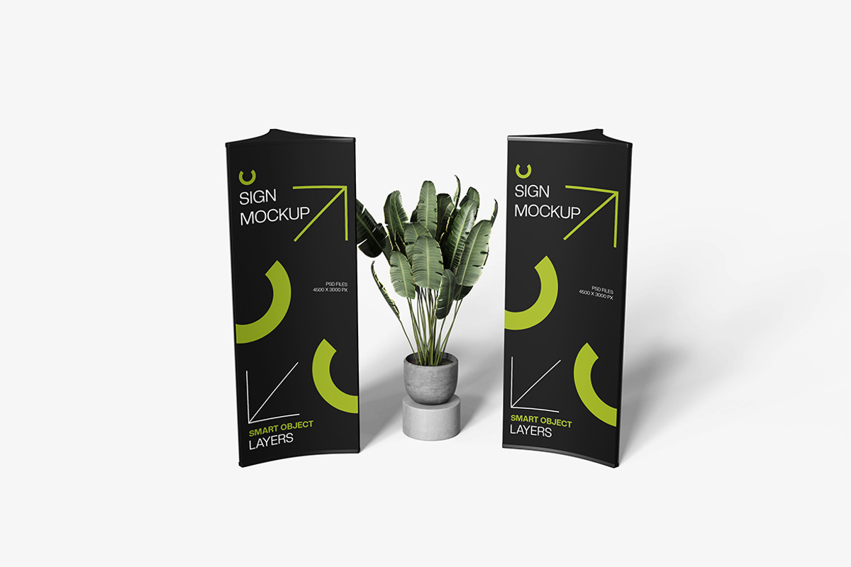 Vertical Sign Mockup, a Product Mockup by MrLetters (Photo 2 of 5)