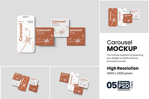 Carousel Mockup, a Product Mockup by bimockup