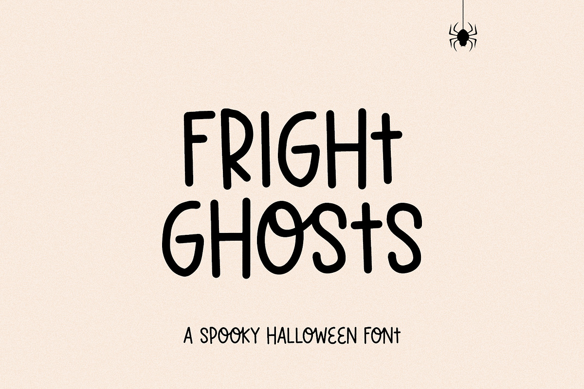 Fright Ghosts spooky halloween font, a Handwritten Font by supfonts (Photo 1 of 8)