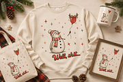 Funny Retro Vintage Christmas Bundle, an Object Graphic by Daisy Design (Thumbnail 10 of 19)
