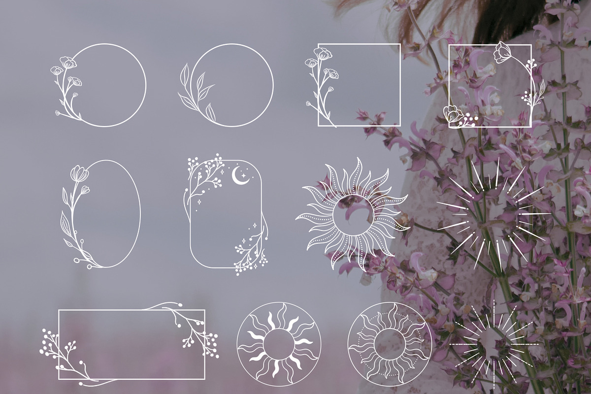 Logo Elements Illustrations, Frames, a Decorative Illustration by Olya ...