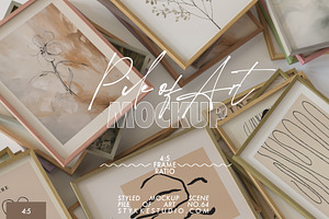 PILE OF ART 4:5 Frame Mockup