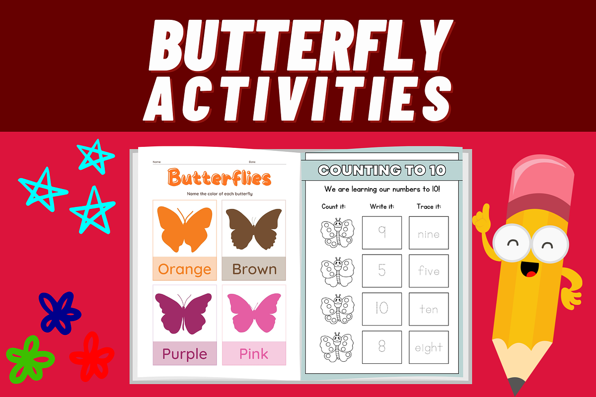 Butterfly Crafts Activities Workbook, a Templates & Theme by Premium Digital Templates (Photo 2 of 4)