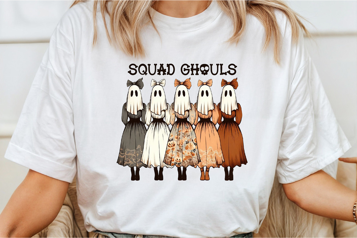 Vintage Halloween Squad Ghouls Png, an Illustration by Libby Wishes (Photo 5 of 6)