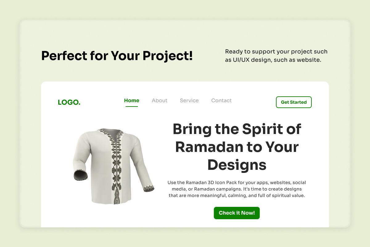 Ramadan Festive 3D Icon Pack, a Seasonal Illustration by twinstd (Photo 5 of 7)