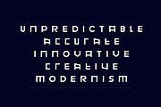MBF Neurotic - Experimental square, a Sans Serif Font by MoonBandit (Thumbnail 2 of 5)