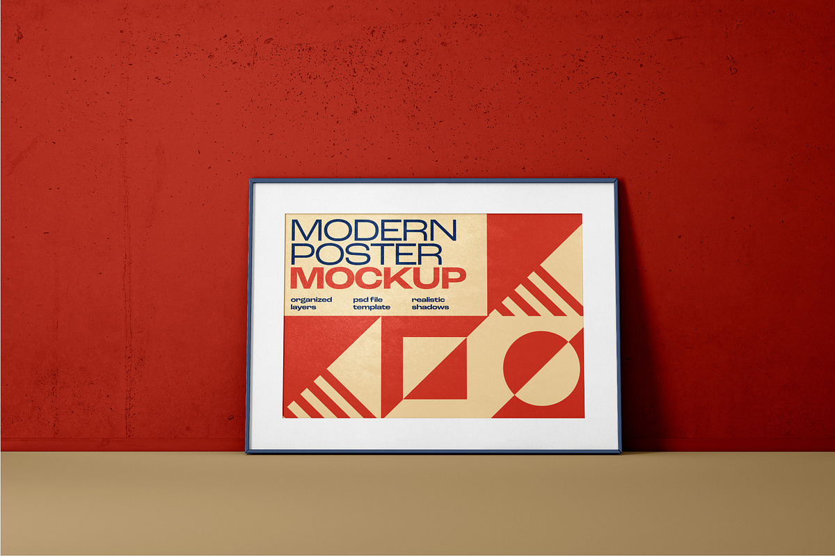 Modern Poster Mockup Set, a Print Template by Deeplab (Photo 23 of 25)