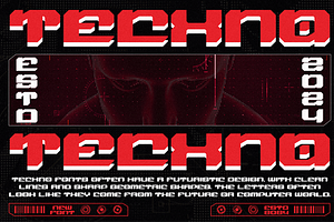 Bogre - Modern Techno Font