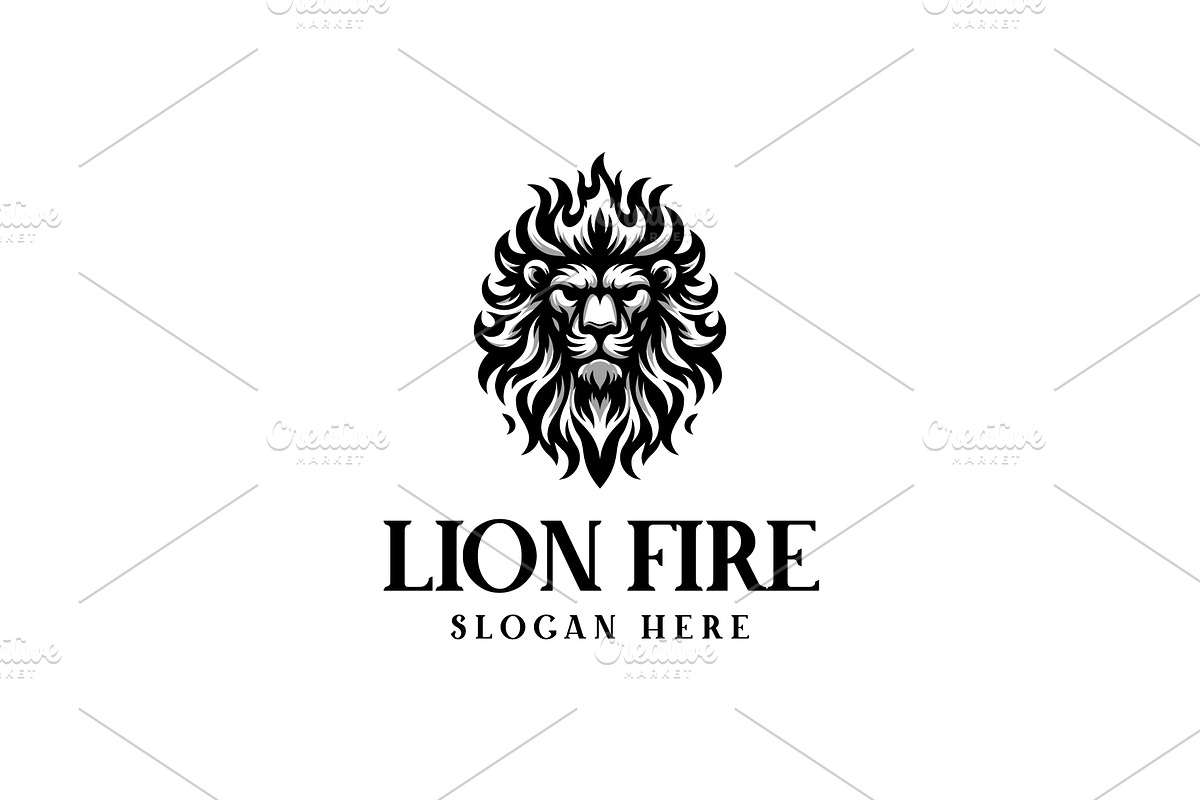 Lion Head Fire Logo, a Branding & Logo Template by Pixes (Photo 2 of 3)