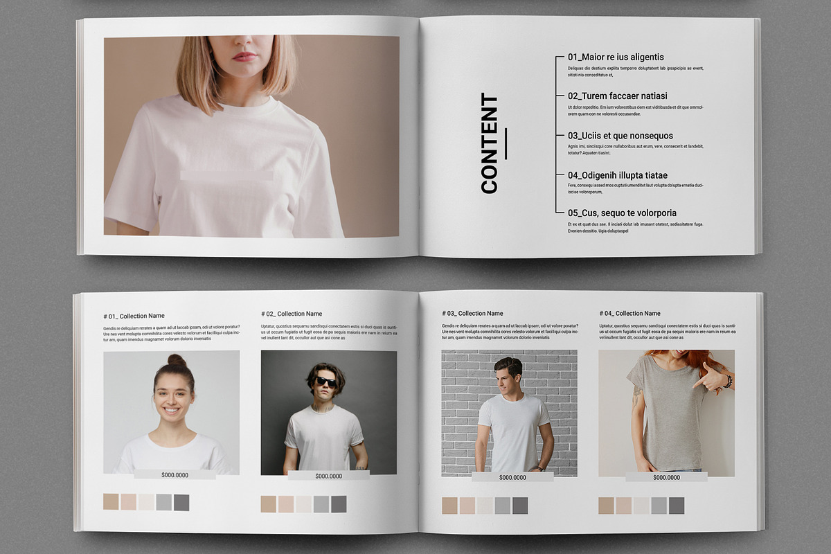 Summer Look Book Design Template