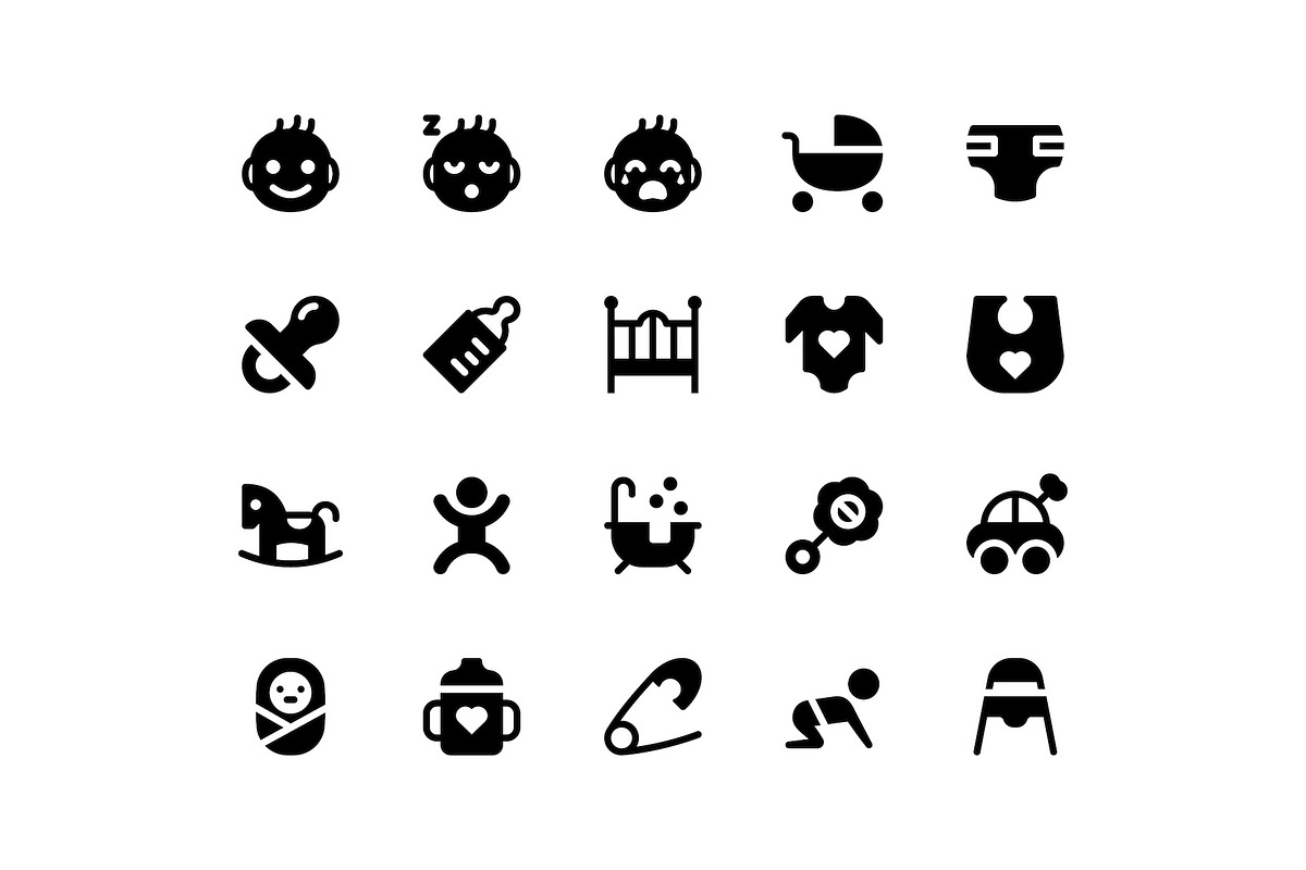 Baby Glyph Icons, an Icon by Ayub_Irawan