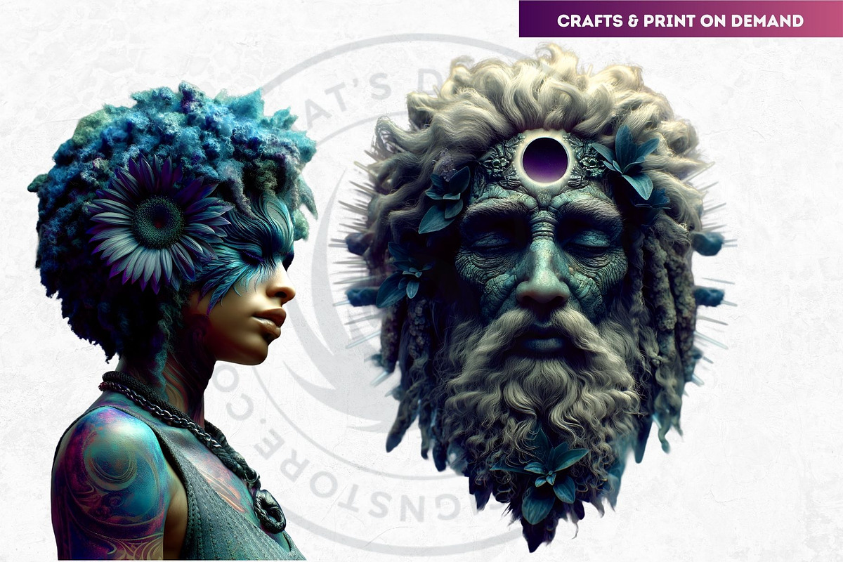 Echoes of the Unseen Surreal Clipart, a Person Illustration by ThatsDesignArt (Photo 7 of 11)