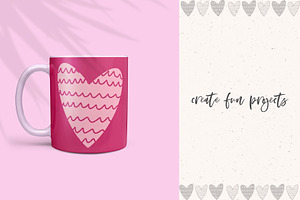 45 Procreate Valentine Heart Stamps