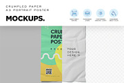 Crumpled A3 Portrait Poster Mockups, an Advertising Mockup by megostudi0 (Thumbnail 3 of 5)