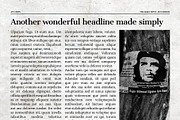 Vintage InDesign Newspaper Template, a Flyer Template by Newspaper Templates (Thumbnail 10 of 12)
