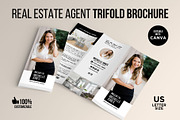 Real Estate Tri-Fold Brochure Canva, a Brochure Template by CreativeVinesStore (Thumbnail 1 of 6)