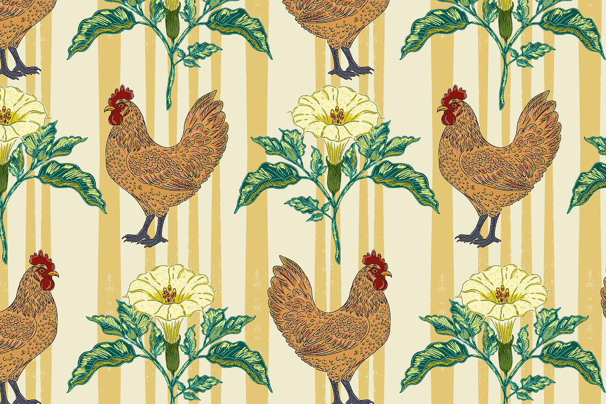 8 patterns Farmhouse set, a Pattern Graphic by NayaChu (Photo 3 of 20)