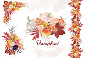 Pumpkins - watercolor collection, an Object Graphic by ramika (Thumbnail 1 of 4)