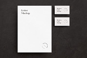US Letter & Business Card Mockup, a Product Mockup by Design Squad (Thumbnail 4 of 5)