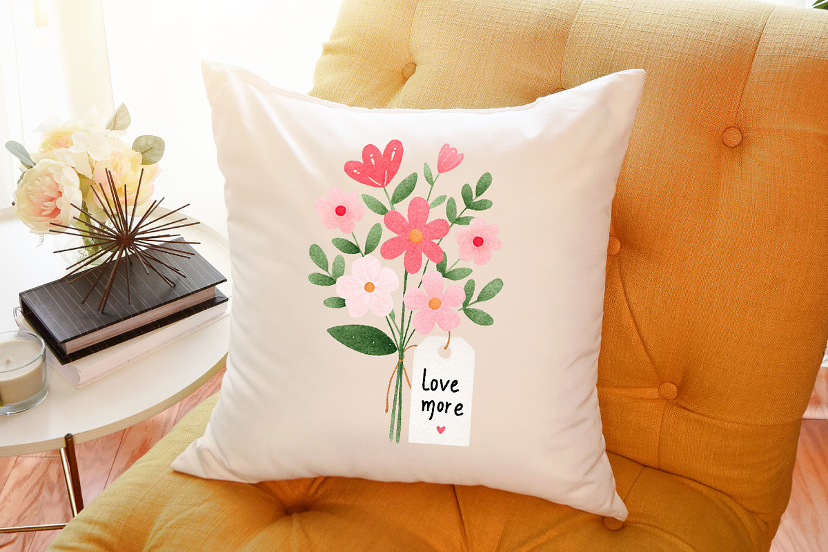 Just Love Valentine Clipart Set, an Illustration by Sublimation Artist (Photo 6 of 6)