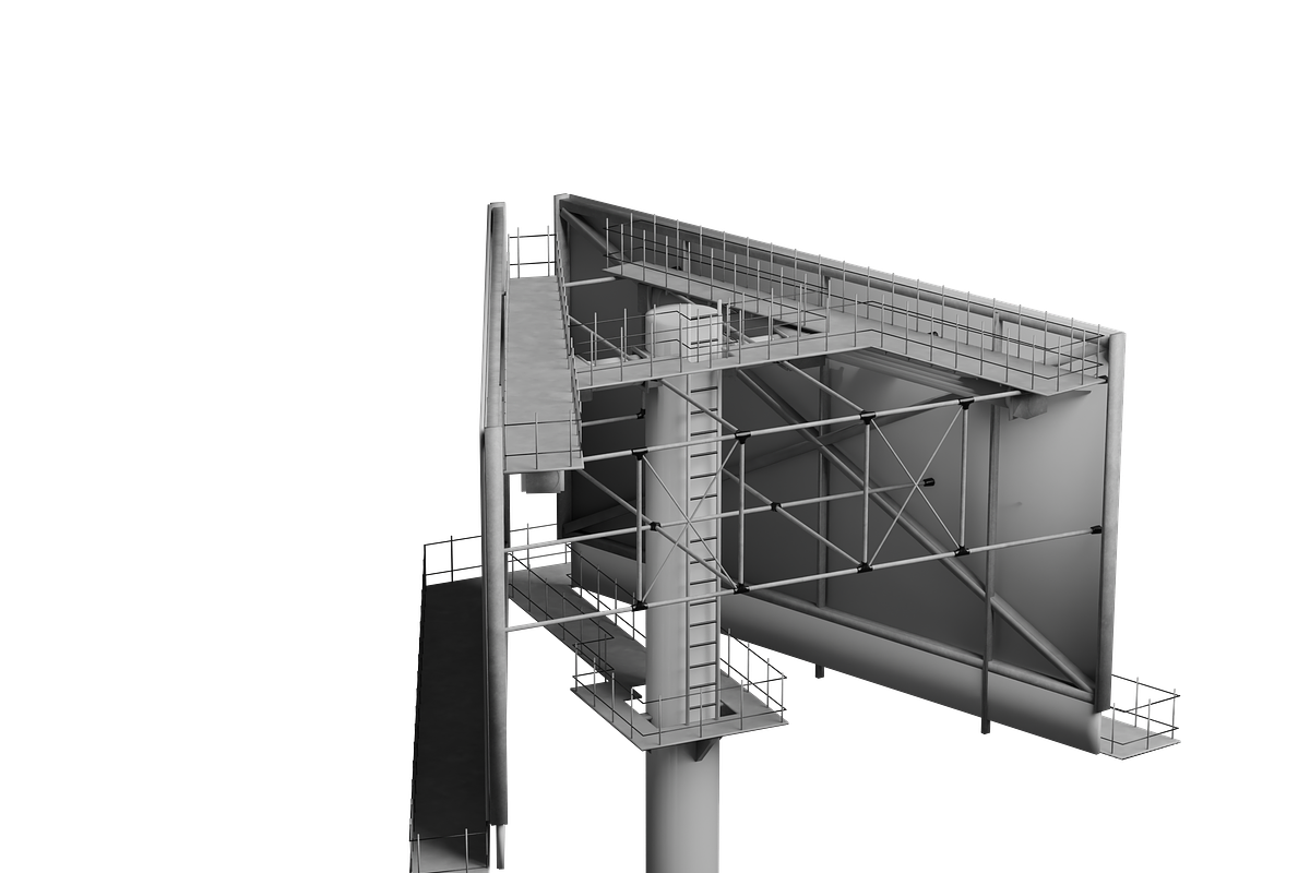 Street Billboard Structure 3D, an Object 3D Model by Wencory (Photo 1 of 2)