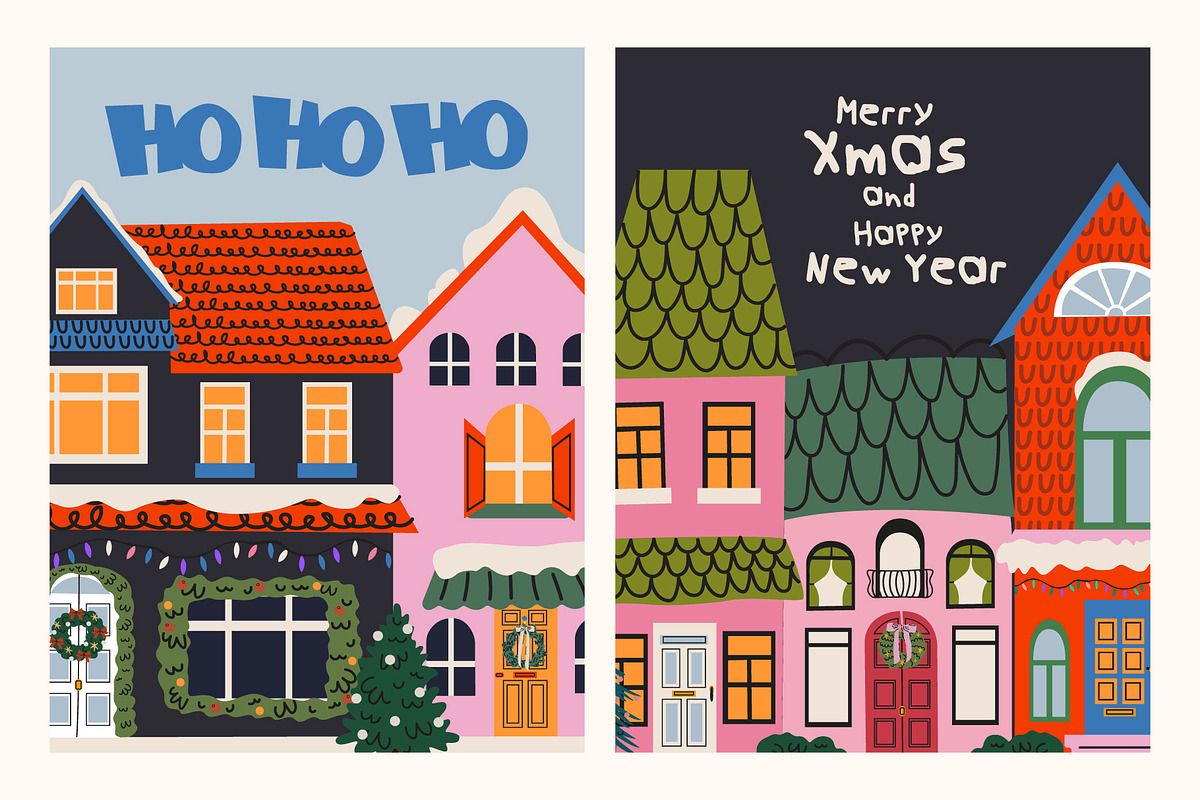 Festive winter holidays bundle, a Seasonal Illustration by Luamor (Photo 8 of 9)